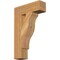 Ekena Millwork Funston Block Rough Sawn Bracket, Western Red Cedar, 4"W x 14"D x 22"H BKT04X14X22FST05RWR - alternate 1